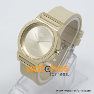 Lacoste Women’s Quartz Beige Silicone Strap Champagne Dial 39mm Watch 2000698