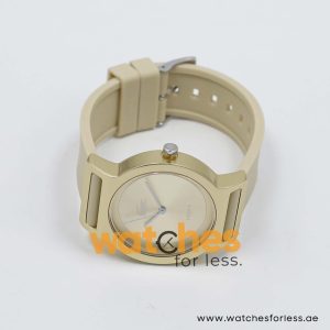 Lacoste Women’s Quartz Beige Silicone Strap Champagne Dial 39mm Watch 2000698