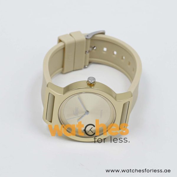 Lacoste Women’s Quartz Beige Silicone Strap Champagne Dial 39mm Watch 2000698