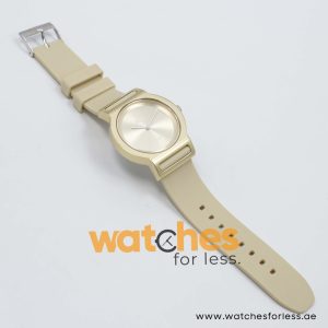 Lacoste Women’s Quartz Beige Silicone Strap Champagne Dial 39mm Watch 2000698