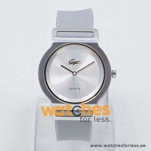 Lacoste Women’s Quartz Light Grey Silicone Strap Silver Dial 39mm Watch 2000697