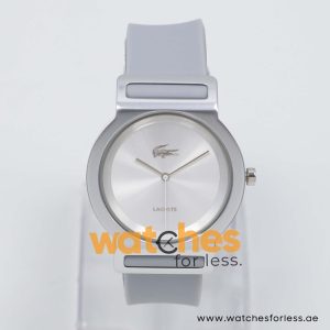 Lacoste Women’s Quartz Light Grey Silicone Strap Silver Dial 39mm Watch 2000697