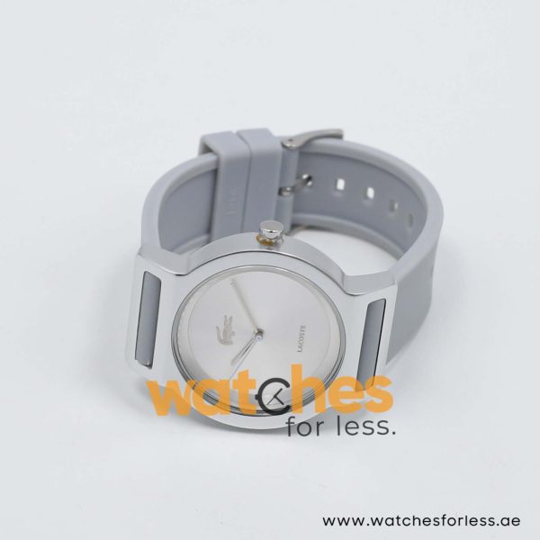 Lacoste Women’s Quartz Light Grey Silicone Strap Silver Dial 39mm Watch 2000697