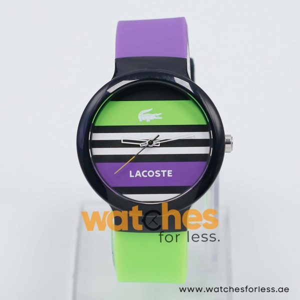 Lacoste Women’s/Kid’s Quartz Green & Purple Silicone Strap Multi Color Dial 40mm Watch 2020007