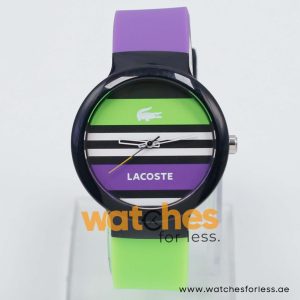 Lacoste Women’s/Kid’s Quartz Green & Purple Silicone Strap Multi Color Dial 40mm Watch 2020007