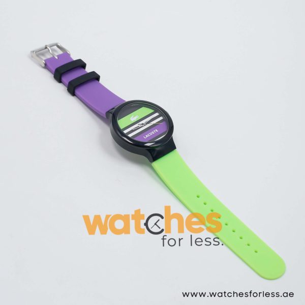 Lacoste Women’s/Kid’s Quartz Green & Purple Silicone Strap Multi Color Dial 40mm Watch 2020007