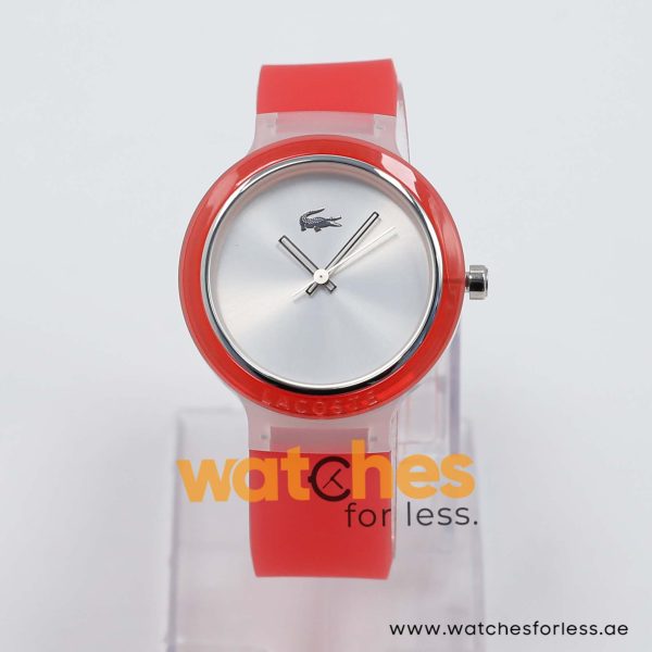 Lacoste Women’s/Kid’s Quartz Light Red Silicone Strap Silver Dial 40mm Watch 2020056