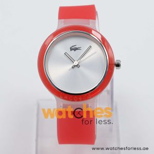 Lacoste Women’s/Kid’s Quartz Light Red Silicone Strap Silver Dial 40mm Watch 2020056