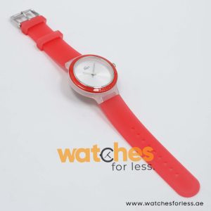 Lacoste Women’s/Kid’s Quartz Light Red Silicone Strap Silver Dial 40mm Watch 2020056