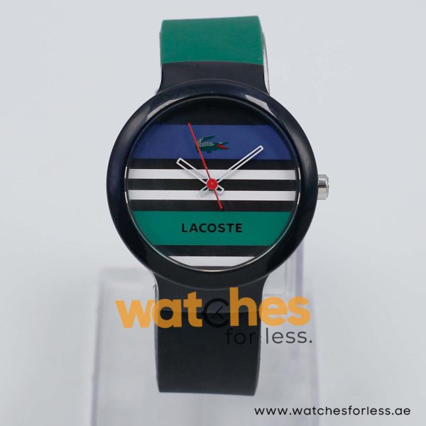 Lacoste Women’s/Kid’s Quartz Dark Green & Black Silicone Strap Multi Color Dial 40mm Watch 2010572