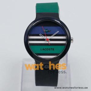 Lacoste Women’s/Kid’s Quartz Dark Green & Black Silicone Strap Multi Color Dial 40mm Watch 2010572