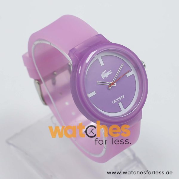 Lacoste Women’s/Kid’s Quartz Purple Silicone Strap Purple Dial 40mm Watch 2020026