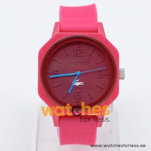 Lacoste Women’s Quartz Pink Silicone Strap Dark Pink Dial 42mm Watch 2010693