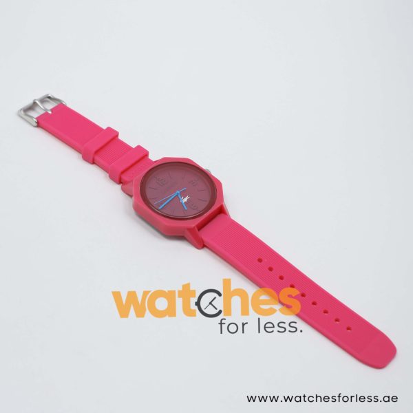 Lacoste Women’s Quartz Pink Silicone Strap Dark Pink Dial 42mm Watch 2010693