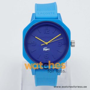 Lacoste Men’s Quartz Sky Blue Silicone Strap Blue Dial 42mm Watch 2010690