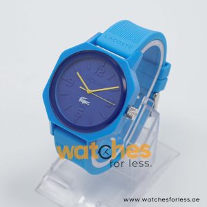 Lacoste Men’s Quartz Sky Blue Silicone Strap Blue Dial 42mm Watch 2010690