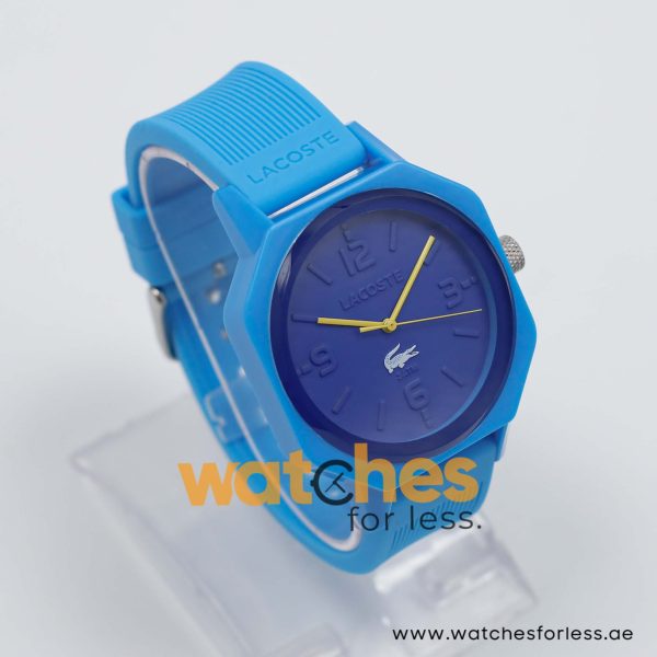 Lacoste Men’s Quartz Sky Blue Silicone Strap Blue Dial 42mm Watch 2010690