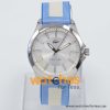 Lacoste Women’s Quartz Sky Blue & White Nylon Strap Silver & Mother Of Pearl Dial 38mm Watch 2000733