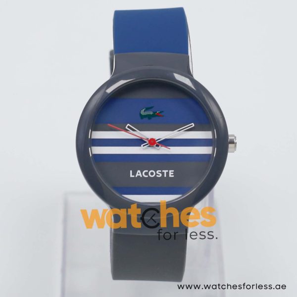 Lacoste Women’s/Kid’s Quartz Navy Blue & Grey Silicone Strap Multi Color Dial 40mm Watch 2010573