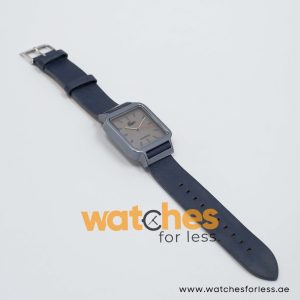 Lacoste Men’s Quartz Dark Grey Leather Strap Grey Dial 35mm Watch 2020022/1