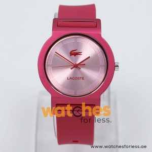 Lacoste Women’s Quartz Dark Pink Silicone Strap Pink Dial 39mm Watch 2020077