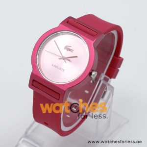 Lacoste Women’s Quartz Dark Pink Silicone Strap Pink Dial 39mm Watch 2020077