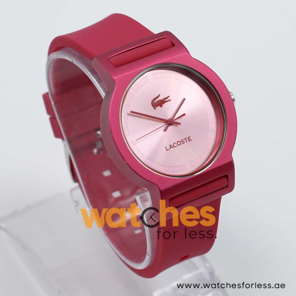 Lacoste Women’s Quartz Dark Pink Silicone Strap Pink Dial 39mm Watch 2020077