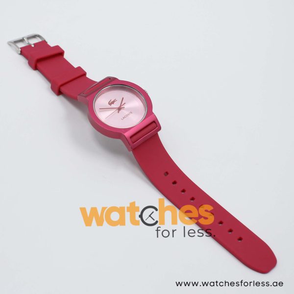 Lacoste Women’s Quartz Dark Pink Silicone Strap Pink Dial 39mm Watch 2020077