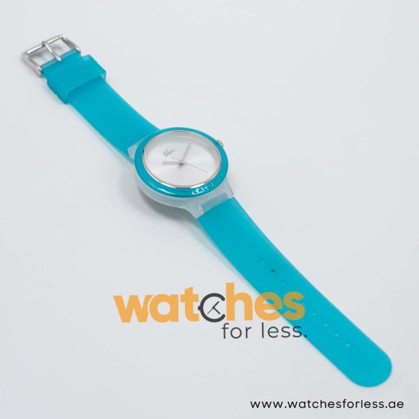 Lacoste Women’s/Kid’s Quartz Sea Green Silicone Strap Silver Dial 40mm Watch 2020058