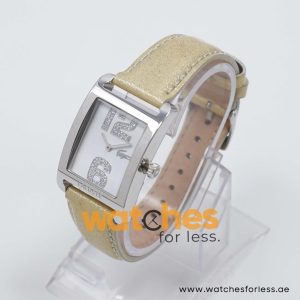 Lacoste Women’s Quartz Cream Leather Strap White Dial 28mm Watch 2000652