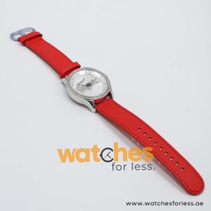 Lacoste Women’s Quartz Red Leather Strap Silver Dial 40mm Watch 2000824