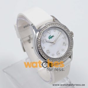 Lacoste Women’s Quartz White Silicone Strap Mother Of Pearl Dial 38mm Watch 2000647