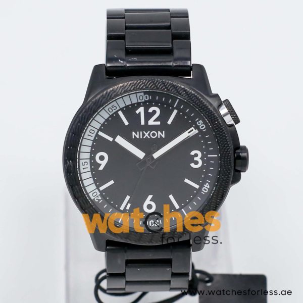 Nixon Men’s Quartz Black Stainless Steel Black Dial 44mm Watch A960022