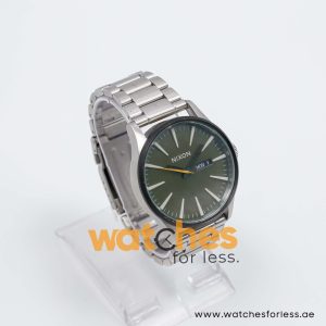 Nixon Men’s Quartz Silver Stainless Steel Green Dial 42mm Watch A3566916