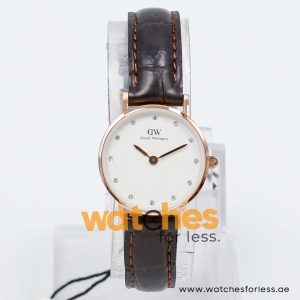 Daniel Wellington Women’s Quartz Brown Leather Strap White Dial 26mm Watch 0902DW/1