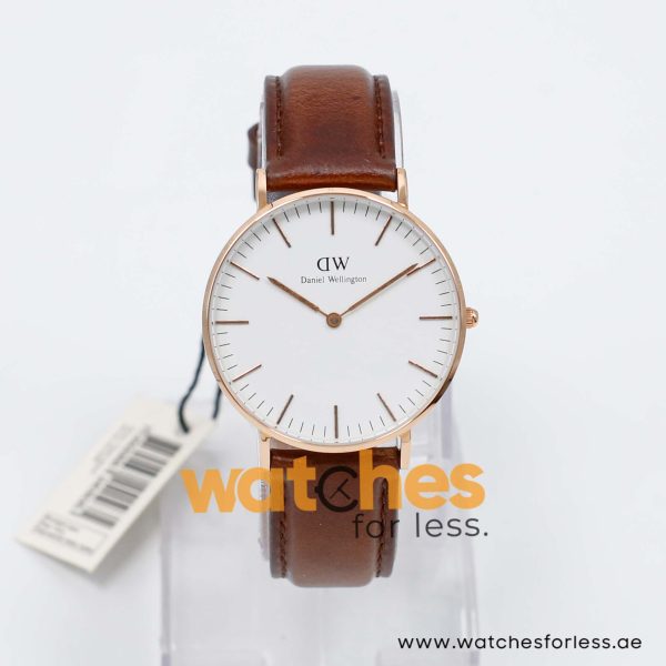 Daniel Wellington Women’s Quartz Brown Leather Strap White Dial 36mm Watch 0511DW/1