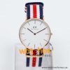 Daniel Wellington Women’s Quartz Multi Nylon Strap White Dial 36mm Watch 0502DW/1