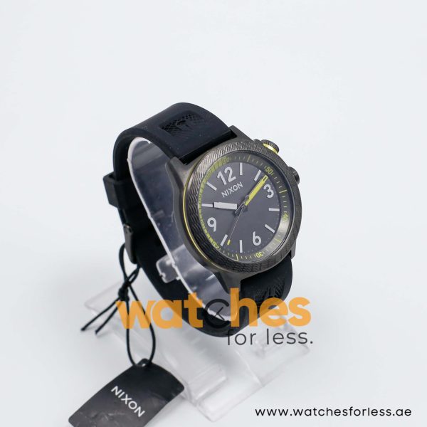 Nixon Men’s Quartz Black Silicone Strap Grey Dial 45mm Watch A925632