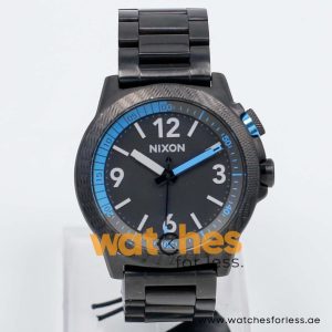 Nixon Men’s Quartz Black Stainless Steel Grey Dial 44mm Watch A917632