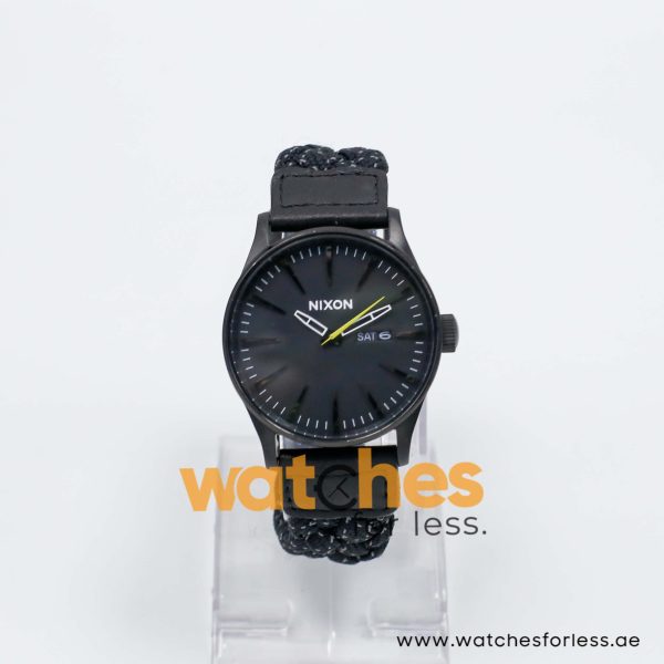 Nixon Men’s Quartz Black Nylon Strap Black Dial 42mm Watch A1051941