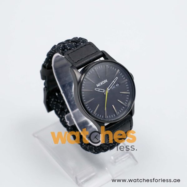 Nixon Men’s Quartz Black Nylon Strap Black Dial 42mm Watch A1051941