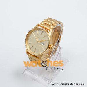 Nixon Men’s Quartz Gold Stainless Steel Gold Dial 42mm Watch A356502