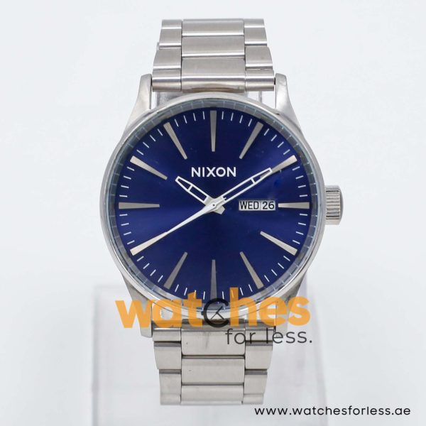 Nixon Men’s Quartz Silver Stainless Steel Blue Dial 42mm Watch A3561258