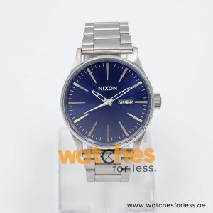 Nixon Men’s Quartz Silver Stainless Steel Blue Dial 42mm Watch A3561258