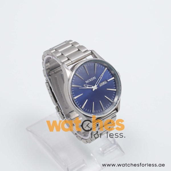 Nixon Men’s Quartz Silver Stainless Steel Blue Dial 42mm Watch A3561258