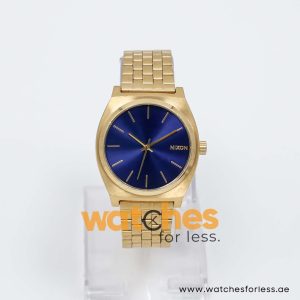 Nixon Men’s Quartz Gold Stainless Steel Blue Dial 38mm Watch A0451931