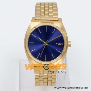 Nixon Men’s Quartz Gold Stainless Steel Blue Dial 38mm Watch A0451931