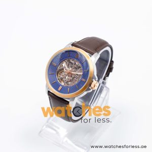 Kenneth Cole Men’s Automatic Dark Brown Leather Strap Blue Skeleton Dial 43mm Watch KC50690003 UAE DUBAI AJMAN SHARJAH ABU DHABI RAS AL KHAIMA UMM UL QUWAIN ALAIN FUJAIRAH