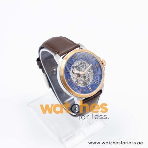 Kenneth Cole Men’s Automatic Dark Brown Leather Strap Blue Skeleton Dial 43mm Watch KC50690003 UAE DUBAI AJMAN SHARJAH ABU DHABI RAS AL KHAIMA UMM UL QUWAIN ALAIN FUJAIRAH