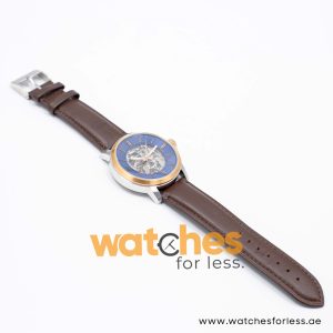 Kenneth Cole Men’s Automatic Dark Brown Leather Strap Blue Skeleton Dial 43mm Watch KC50690003 UAE DUBAI AJMAN SHARJAH ABU DHABI RAS AL KHAIMA UMM UL QUWAIN ALAIN FUJAIRAH